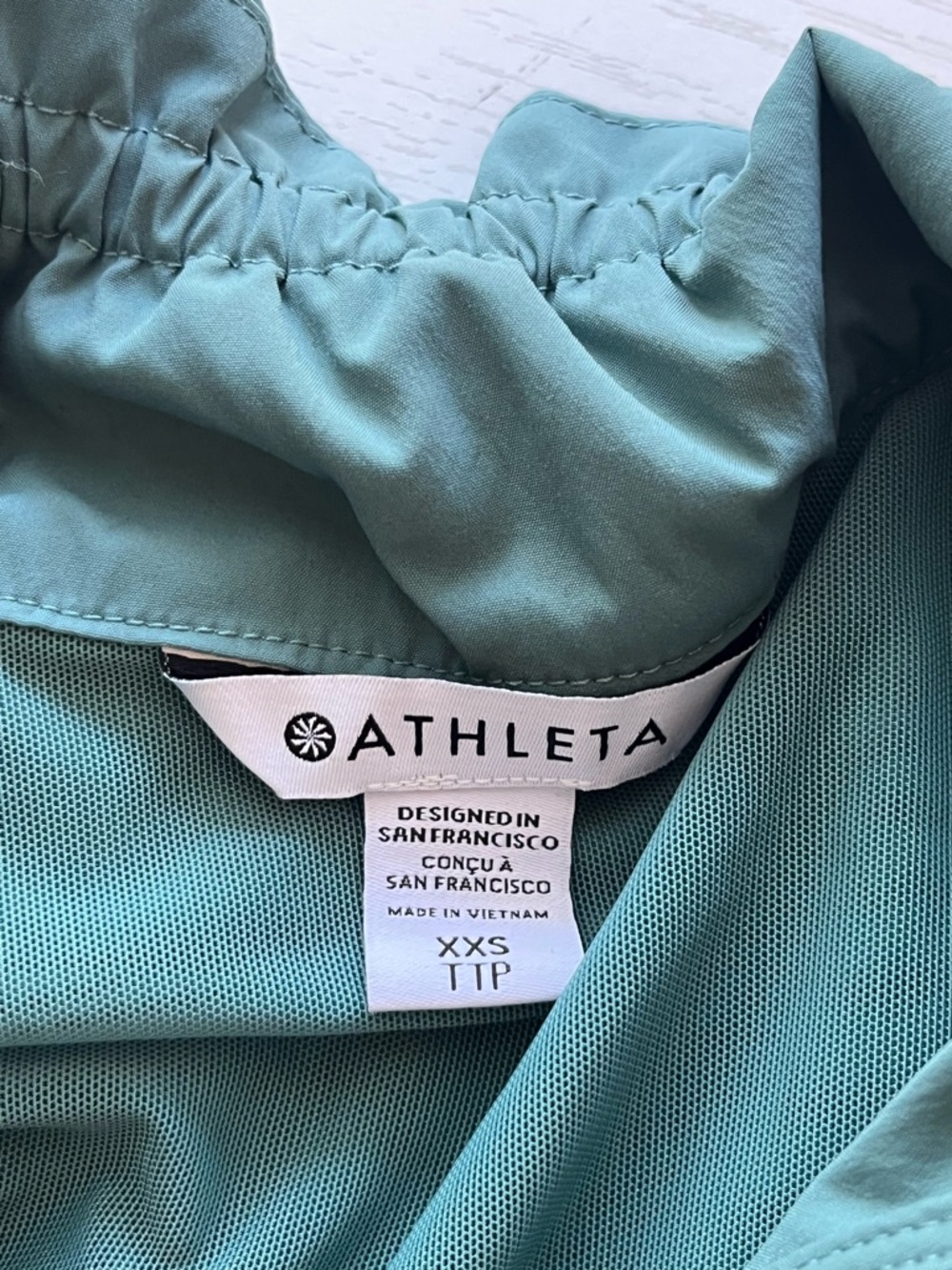 Athleta Advantage Poplin Jacket Pullover Teal Wat… - image 9